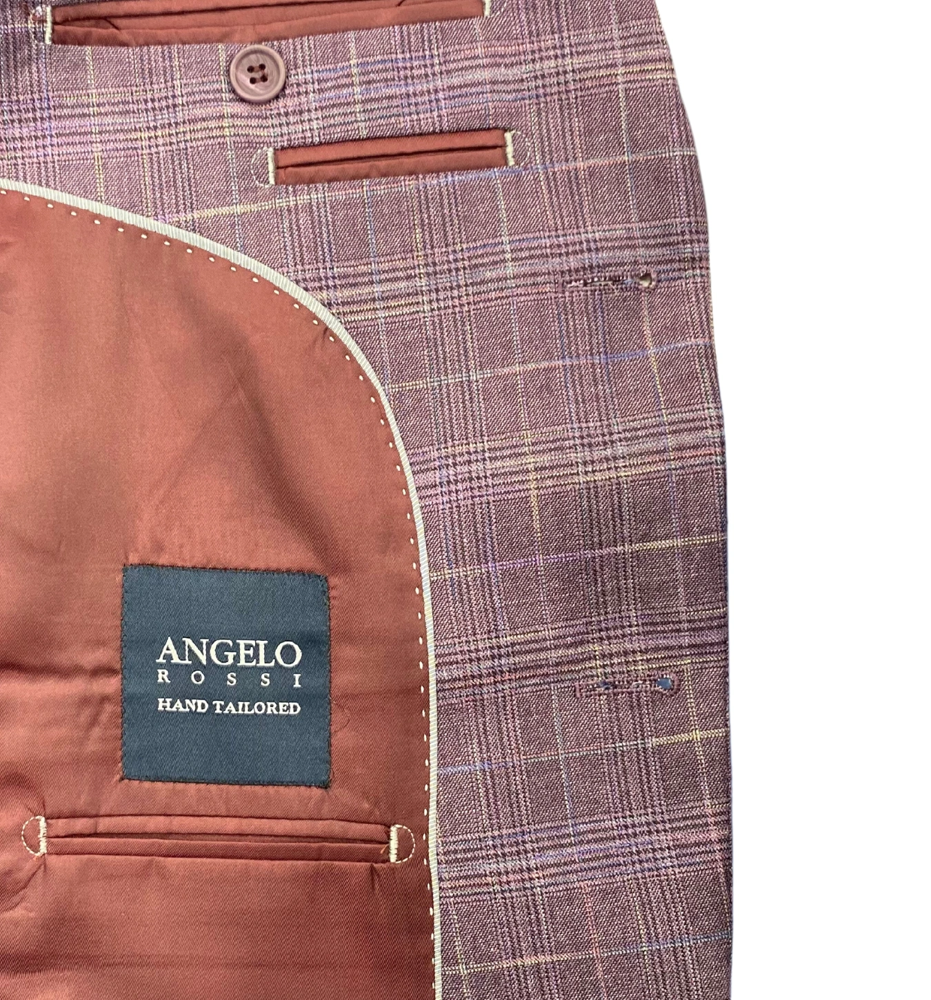 Angelo Rossi: Costume Lavande Chic et Moderne, Élégance Assurée! Un Parfum de Printemps.
